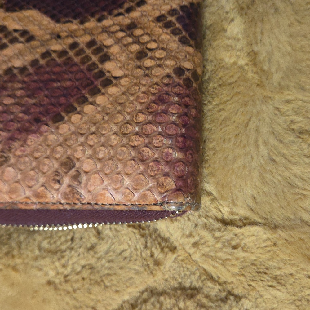 Gucci Brown and Purple Snake Pattern Wallet - Picture 5 of 9